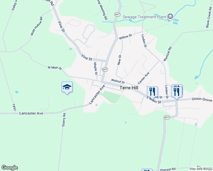 map of restaurants, bars, coffee shops, grocery stores, and more near in 