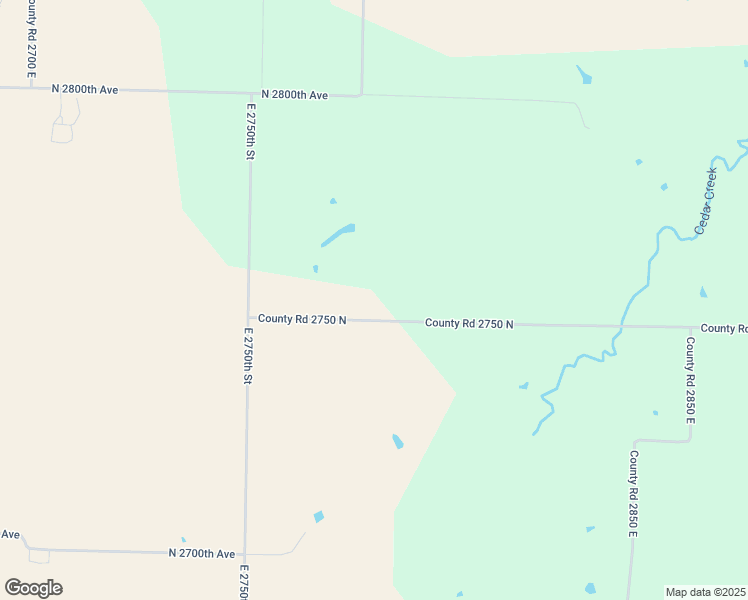 map of restaurants, bars, coffee shops, grocery stores, and more near 2779 County Road 2750 North in La Prairie