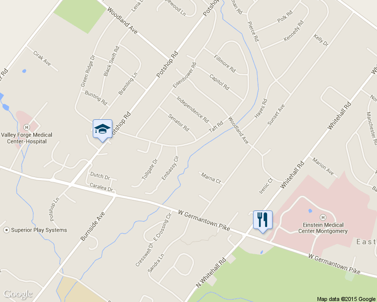 map of restaurants, bars, coffee shops, grocery stores, and more near 3032 Taft Road in Eagleville