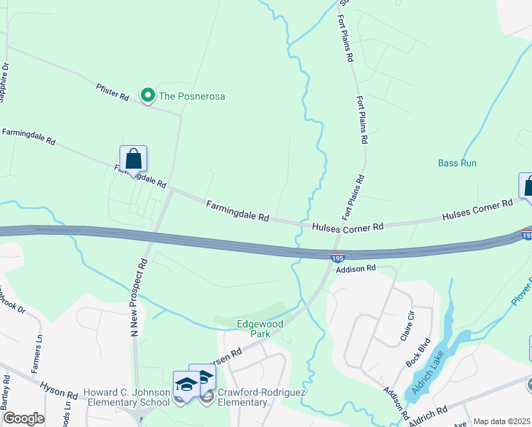 map of restaurants, bars, coffee shops, grocery stores, and more near 1110 Farmingdale Road in Jackson Township