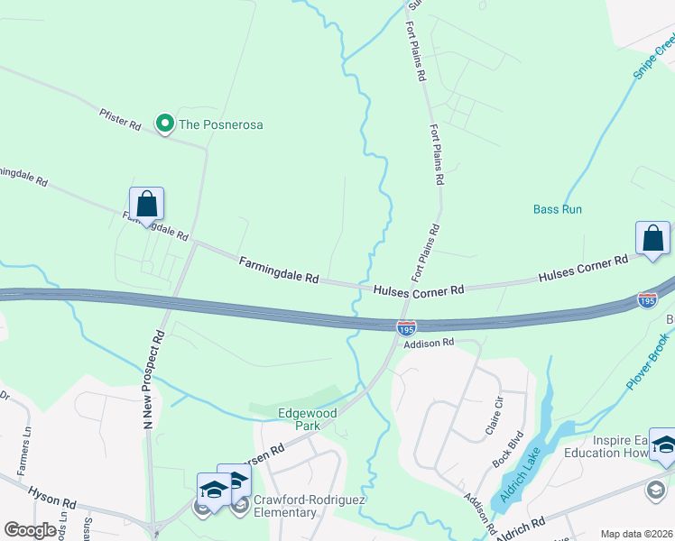 map of restaurants, bars, coffee shops, grocery stores, and more near 1120 Farmingdale Road in Jackson Township