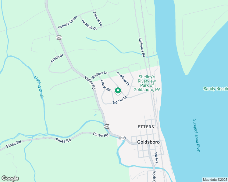 map of restaurants, bars, coffee shops, grocery stores, and more near 417 Clover Road in Etters