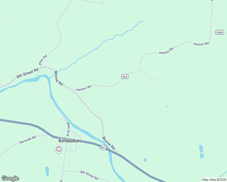 map of restaurants, bars, coffee shops, grocery stores, and more near 9035 Heston Road in Kimbolton