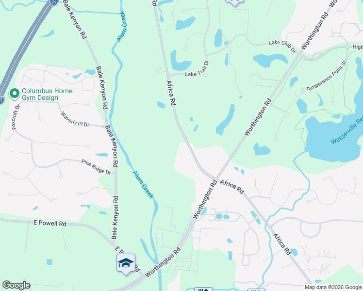 map of restaurants, bars, coffee shops, grocery stores, and more near 7276 Africa Road in Galena