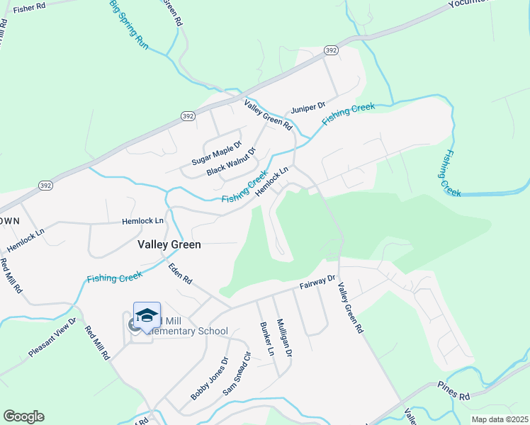 map of restaurants, bars, coffee shops, grocery stores, and more near 75 Saint Andrews Way in Valley Green