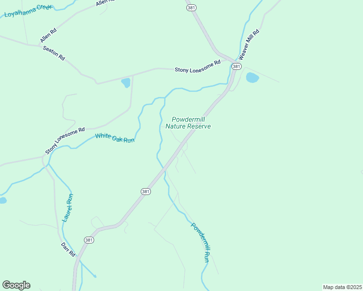 map of restaurants, bars, coffee shops, grocery stores, and more near 1795 Pennsylvania 381 in Rector