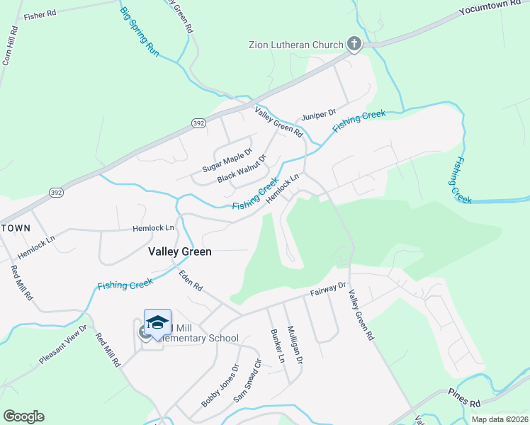 map of restaurants, bars, coffee shops, grocery stores, and more near 90 Hemlock Lane in Goldsboro