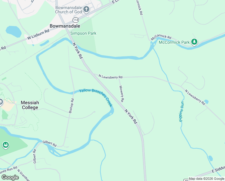map of restaurants, bars, coffee shops, grocery stores, and more near 12 Mowery Road in Dillsburg