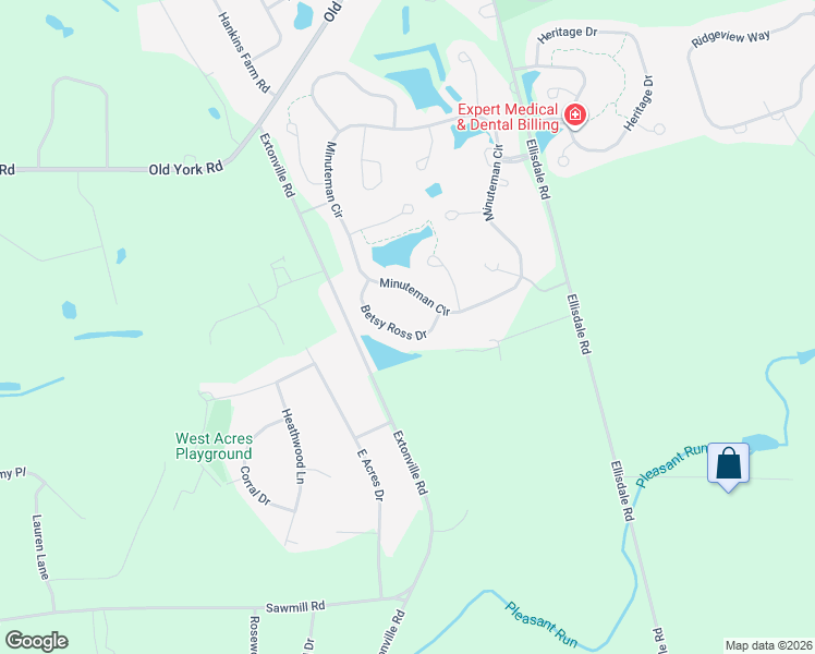 map of restaurants, bars, coffee shops, grocery stores, and more near 25 Betsy Ross Drive in Allentown