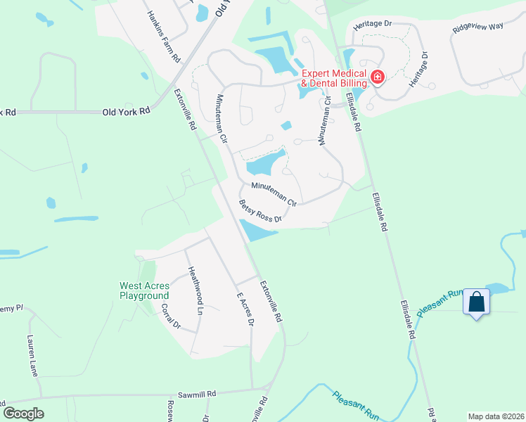 map of restaurants, bars, coffee shops, grocery stores, and more near 25 Betsy Ross Drive in Allentown