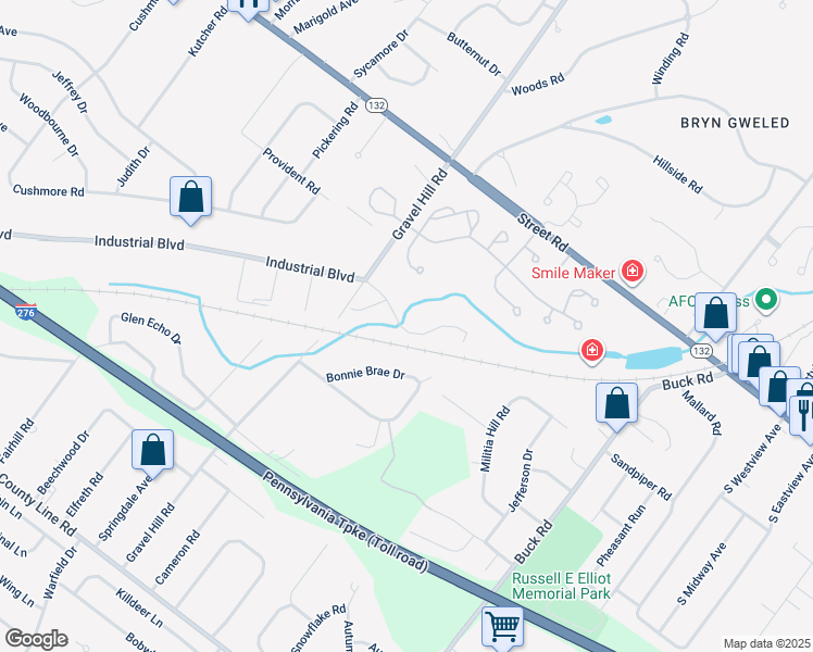 map of restaurants, bars, coffee shops, grocery stores, and more near 510 Jason Drive in Southampton