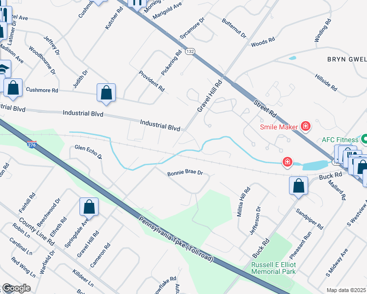 map of restaurants, bars, coffee shops, grocery stores, and more near 435 Nicholas Drive in Southampton