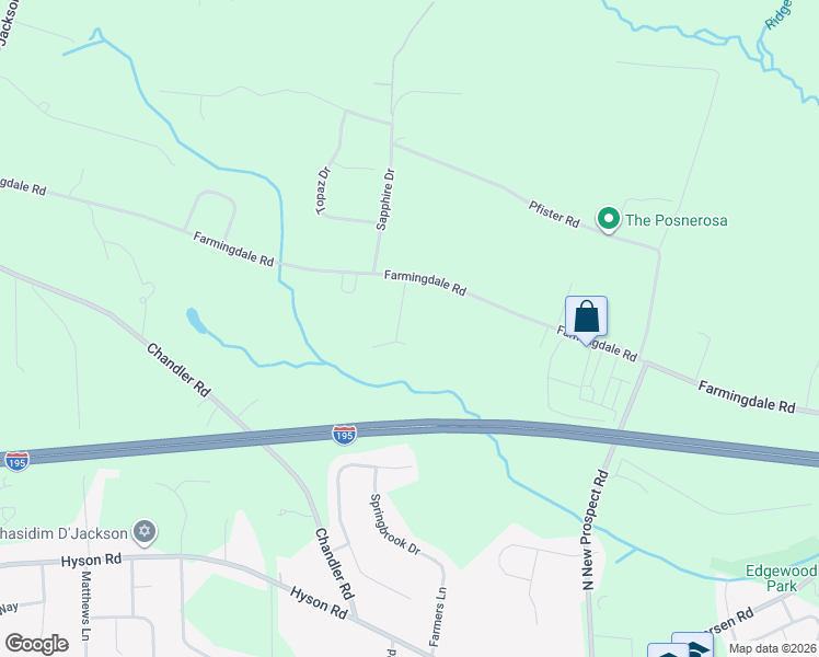 map of restaurants, bars, coffee shops, grocery stores, and more near 7 Kari Court in Jackson Township