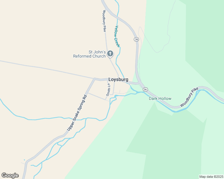 map of restaurants, bars, coffee shops, grocery stores, and more near 118-126 Smith Drive in Loysburg
