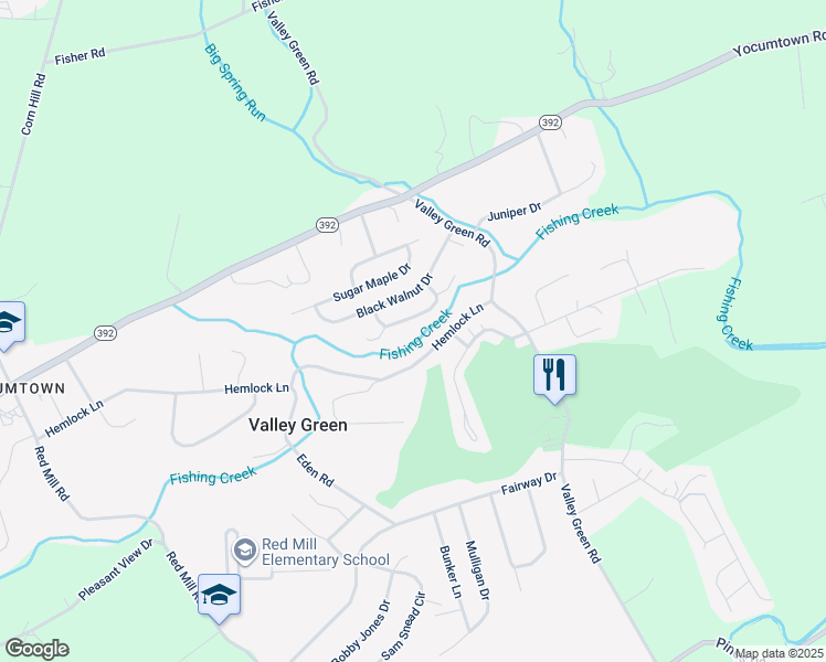 map of restaurants, bars, coffee shops, grocery stores, and more near 70 White Oak Lane in Goldsboro