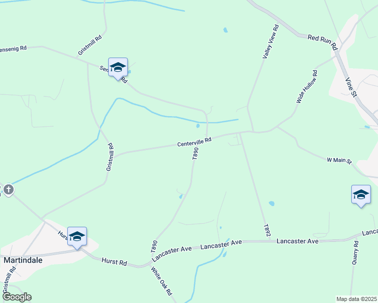 map of restaurants, bars, coffee shops, grocery stores, and more near 670 White Oak Road in New Holland