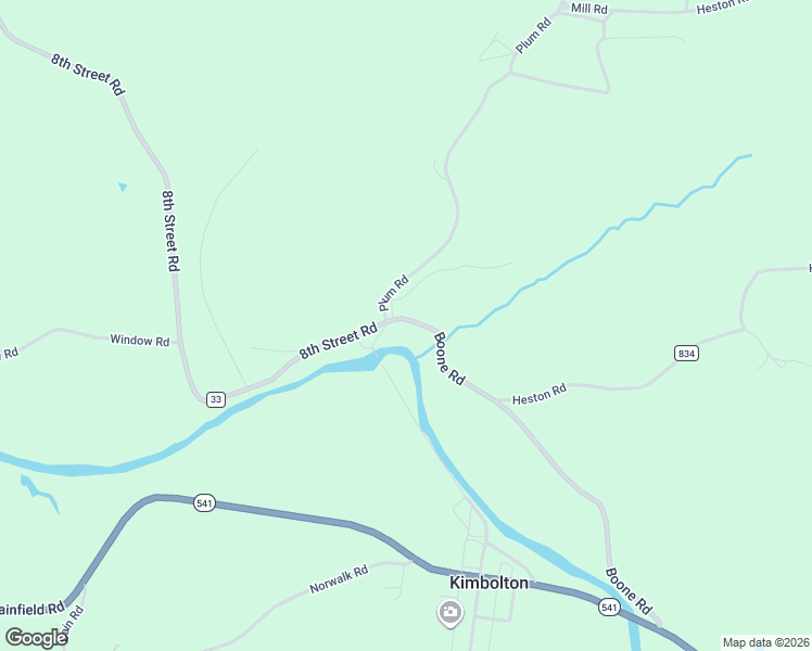 map of restaurants, bars, coffee shops, grocery stores, and more near 8550 Boone Road in Kimbolton