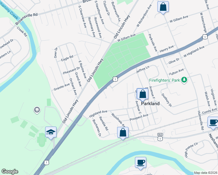 map of restaurants, bars, coffee shops, grocery stores, and more near 706 Fox Court in Langhorne