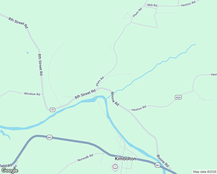 map of restaurants, bars, coffee shops, grocery stores, and more near 8550 Boone Road in Kimbolton