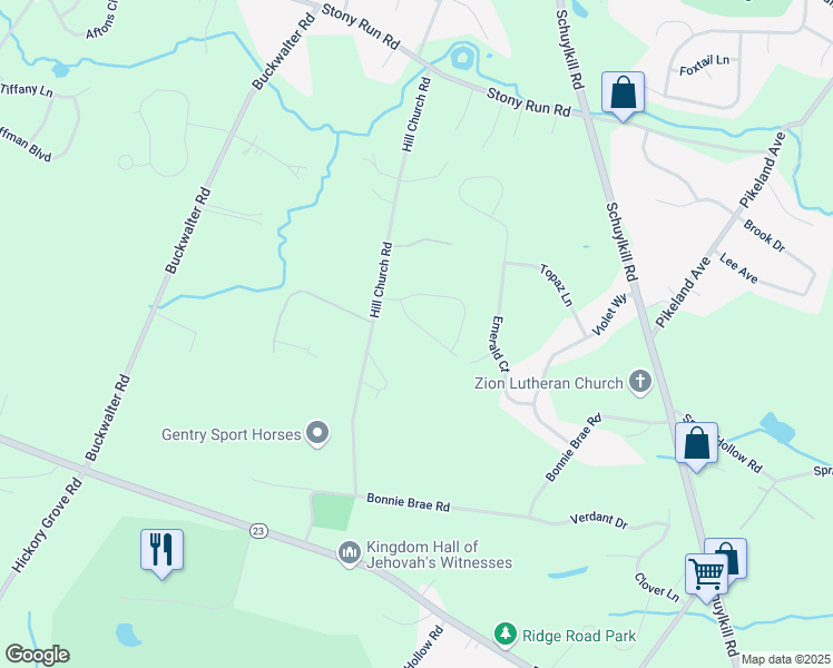 map of restaurants, bars, coffee shops, grocery stores, and more near 94 Fieldview Drive in Spring City