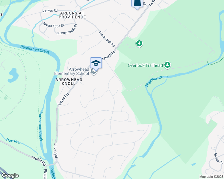 map of restaurants, bars, coffee shops, grocery stores, and more near 524 Winthrop Road in Collegeville