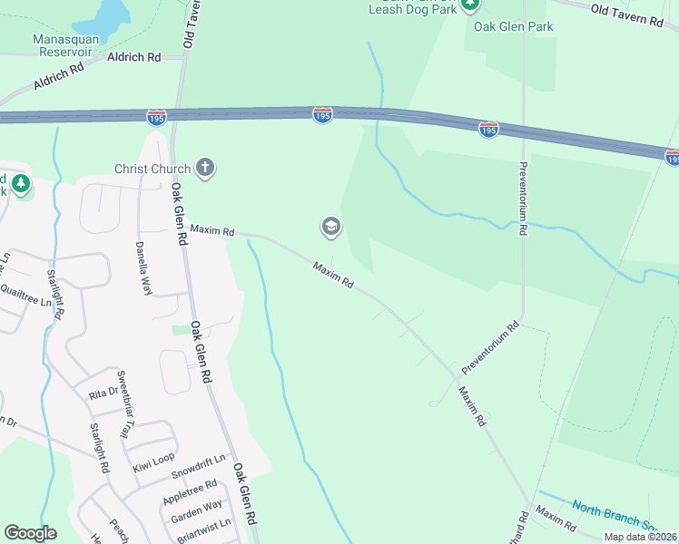 map of restaurants, bars, coffee shops, grocery stores, and more near 89 Maxim Road in Howell Township