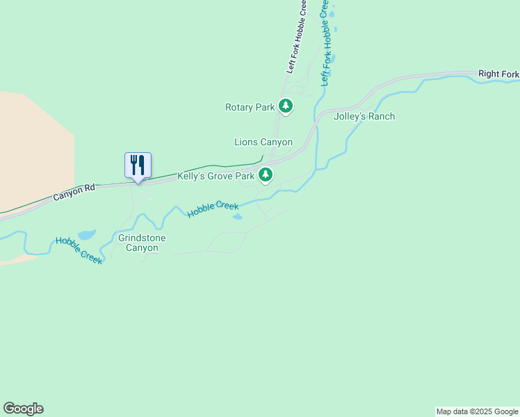 map of restaurants, bars, coffee shops, grocery stores, and more near South Kelly Drive in Utah County