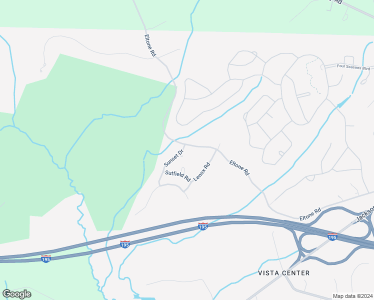 map of restaurants, bars, coffee shops, grocery stores, and more near 806 Eltone Road in Jackson Township
