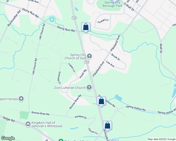 map of restaurants, bars, coffee shops, grocery stores, and more near 110 Violet Way in Spring City
