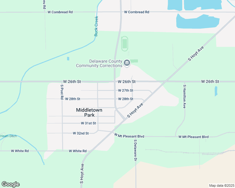 map of restaurants, bars, coffee shops, grocery stores, and more near 3221 West 27th Street in Muncie