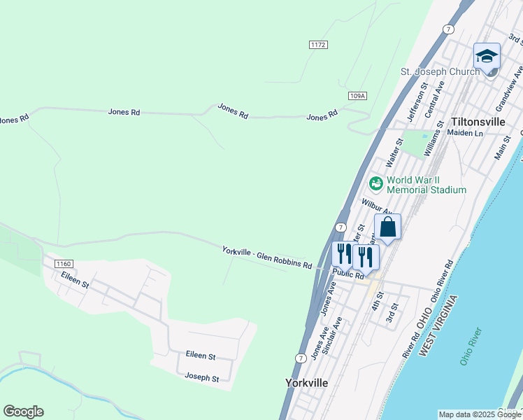 map of restaurants, bars, coffee shops, grocery stores, and more near in Yorkville