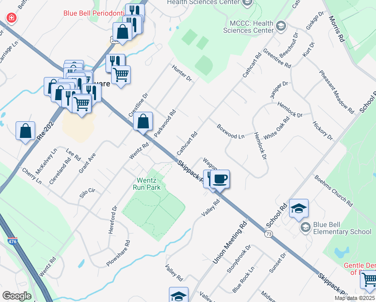 850 Cathcart Road, Blue Bell PA Walk Score