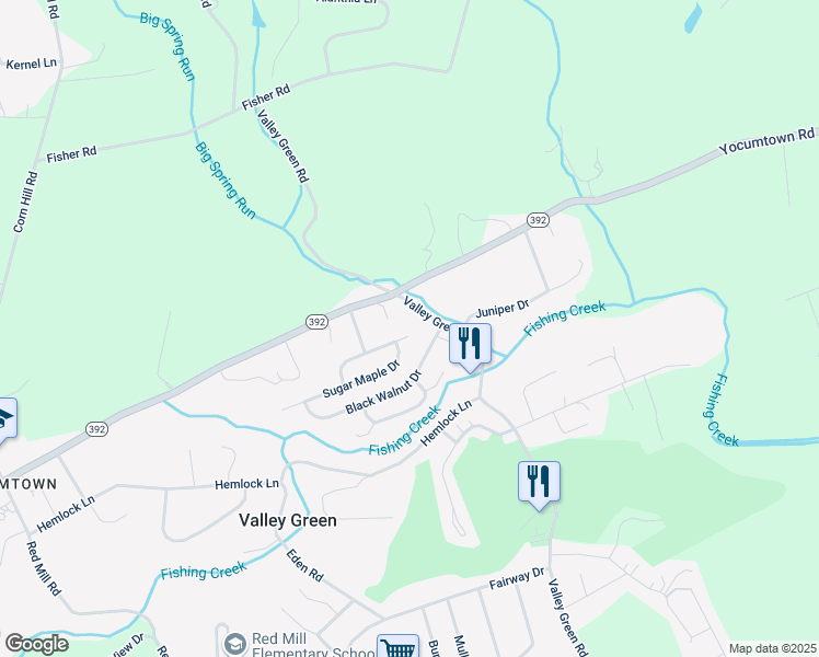 map of restaurants, bars, coffee shops, grocery stores, and more near 85 Burning Brush Circle in Goldsboro