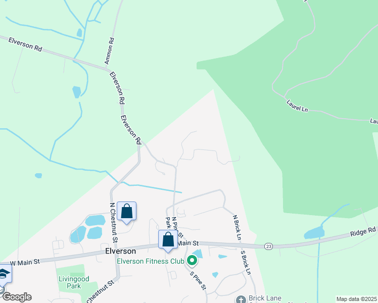 map of restaurants, bars, coffee shops, grocery stores, and more near 101 Blue Rock Hill in Elverson