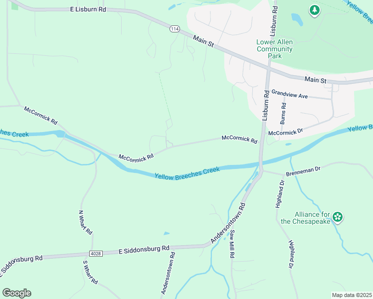 map of restaurants, bars, coffee shops, grocery stores, and more near 1224 McCormick Road in Mechanicsburg