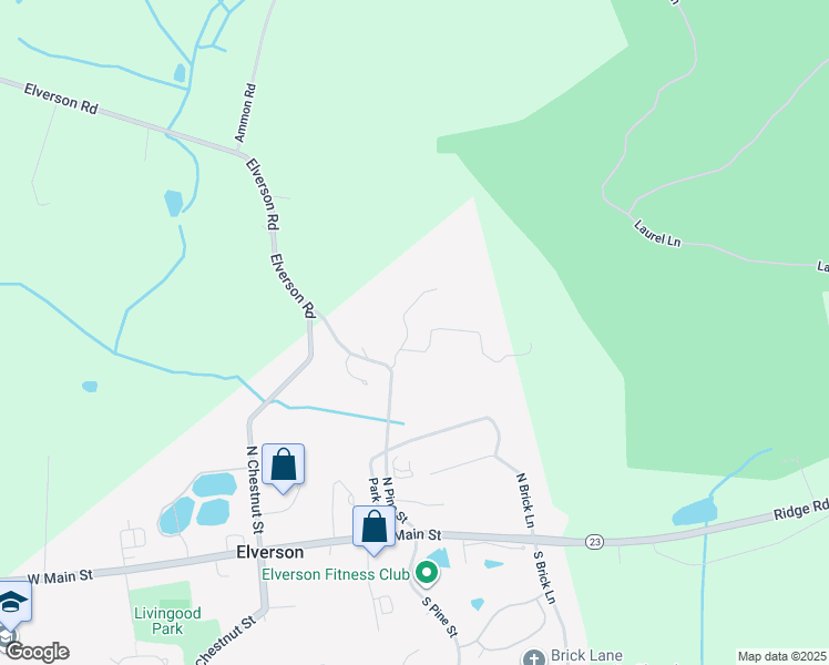 map of restaurants, bars, coffee shops, grocery stores, and more near 101 Blue Rock Hill in Elverson
