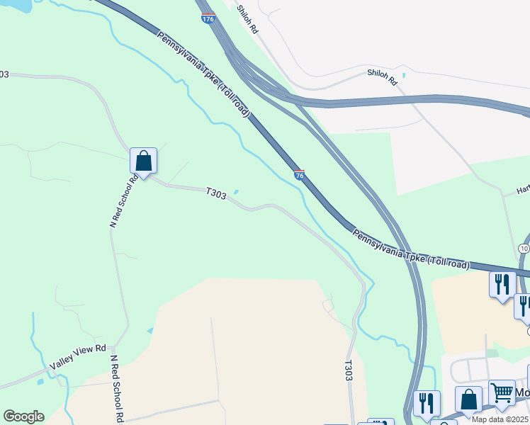 map of restaurants, bars, coffee shops, grocery stores, and more near 316 Swamp Road in Morgantown
