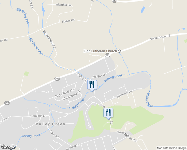 map of restaurants, bars, coffee shops, grocery stores, and more near 347 Juniper Drive in Goldsboro