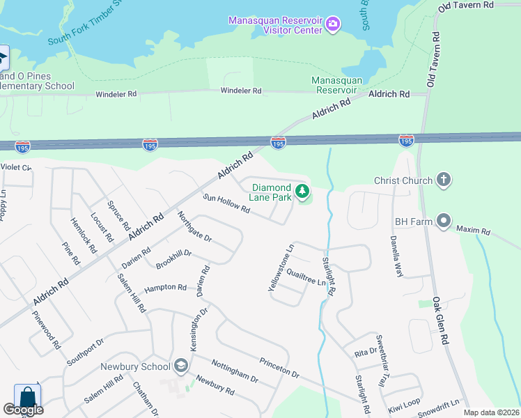 map of restaurants, bars, coffee shops, grocery stores, and more near in Howell Township