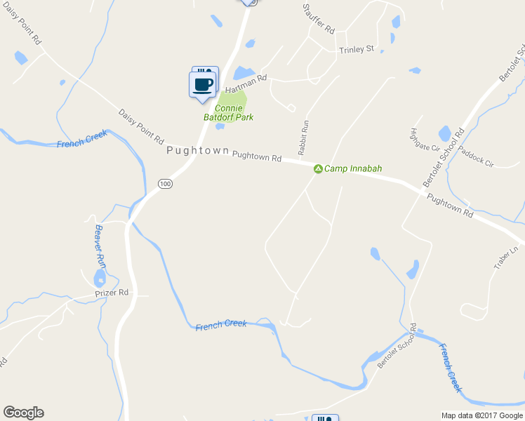 map of restaurants, bars, coffee shops, grocery stores, and more near 716 Pughtown Road in Spring City
