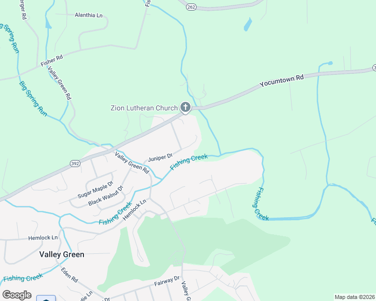 map of restaurants, bars, coffee shops, grocery stores, and more near 184 Juniper Drive in Valley Green