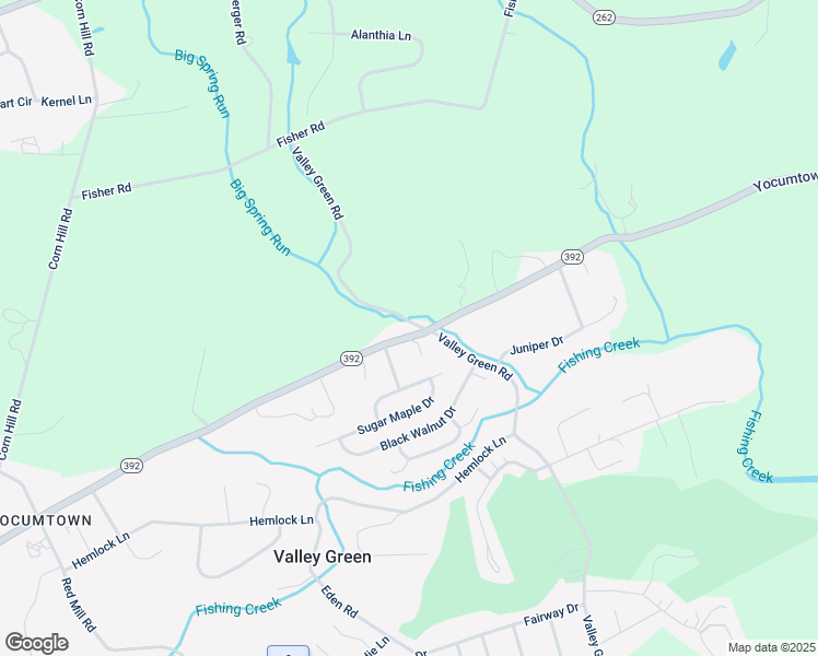 map of restaurants, bars, coffee shops, grocery stores, and more near 895 Valley Green Road in York County