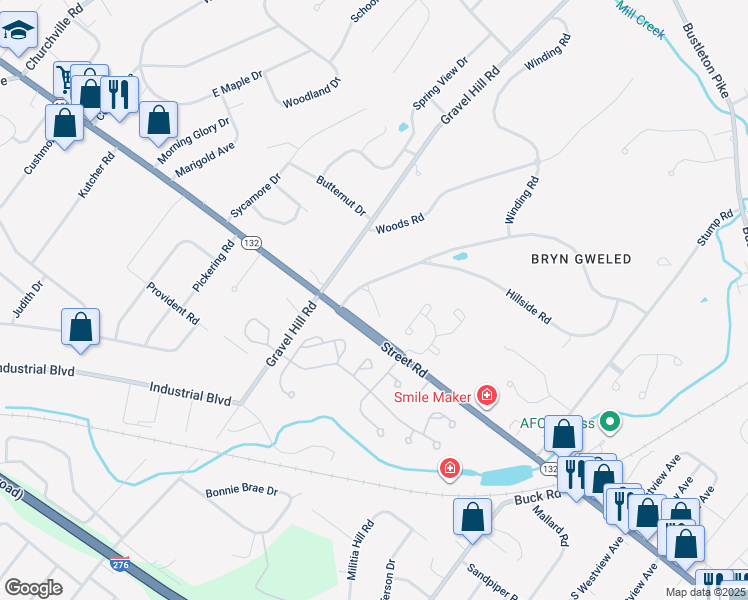 map of restaurants, bars, coffee shops, grocery stores, and more near 1555 Fieldwood Rd in Southampton