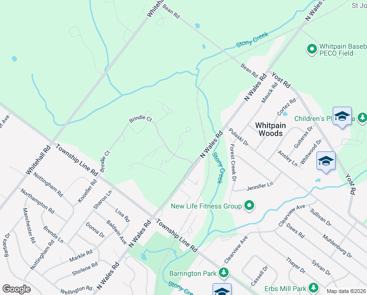 map of restaurants, bars, coffee shops, grocery stores, and more near 212 Caspian Lane in Norristown