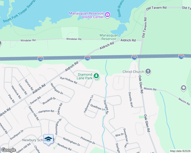 map of restaurants, bars, coffee shops, grocery stores, and more near 37 Diamond Lane in Howell Township