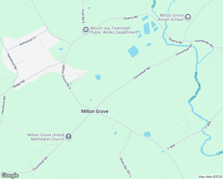 map of restaurants, bars, coffee shops, grocery stores, and more near 2353 Cloverleaf Road in Elizabethtown