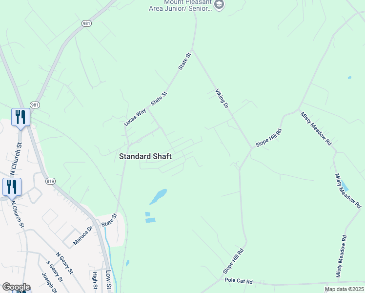 map of restaurants, bars, coffee shops, grocery stores, and more near 607 Front Street in Mount Pleasant