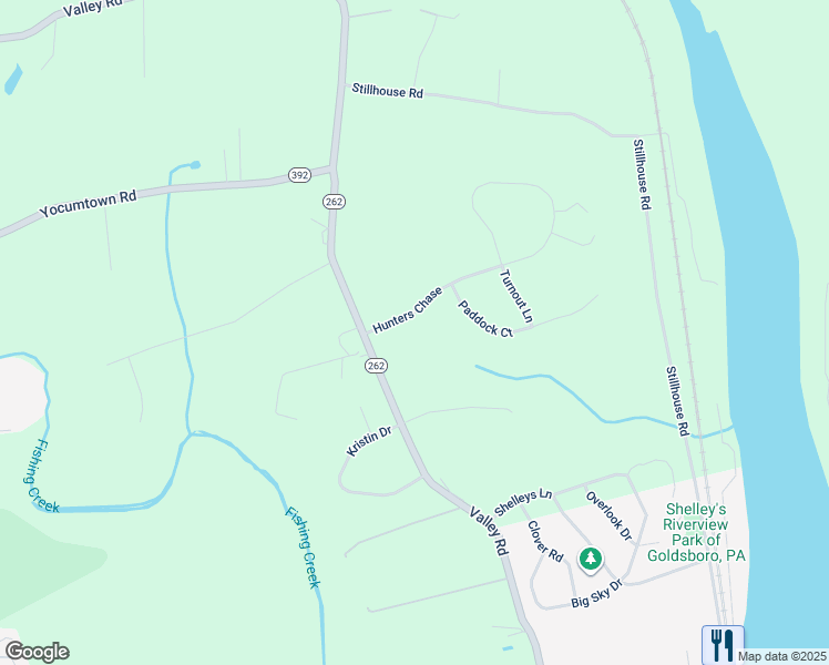 map of restaurants, bars, coffee shops, grocery stores, and more near 30 Hunters Chase in Etters