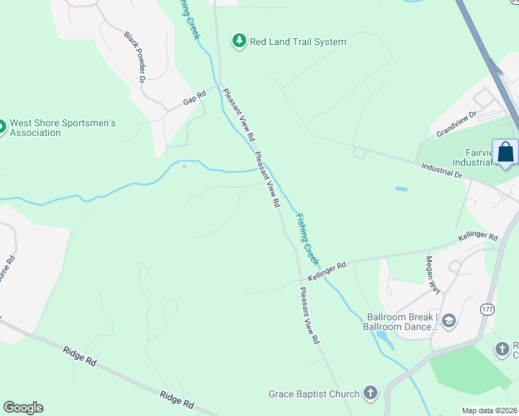 map of restaurants, bars, coffee shops, grocery stores, and more near 635 Pleasant View Rd in Lewisberry