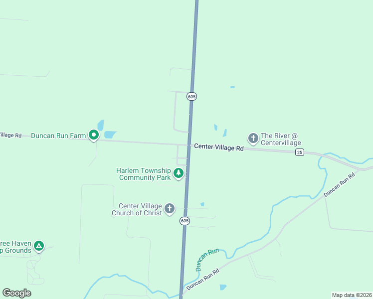 map of restaurants, bars, coffee shops, grocery stores, and more near 13342 Center Village Rd in Galena